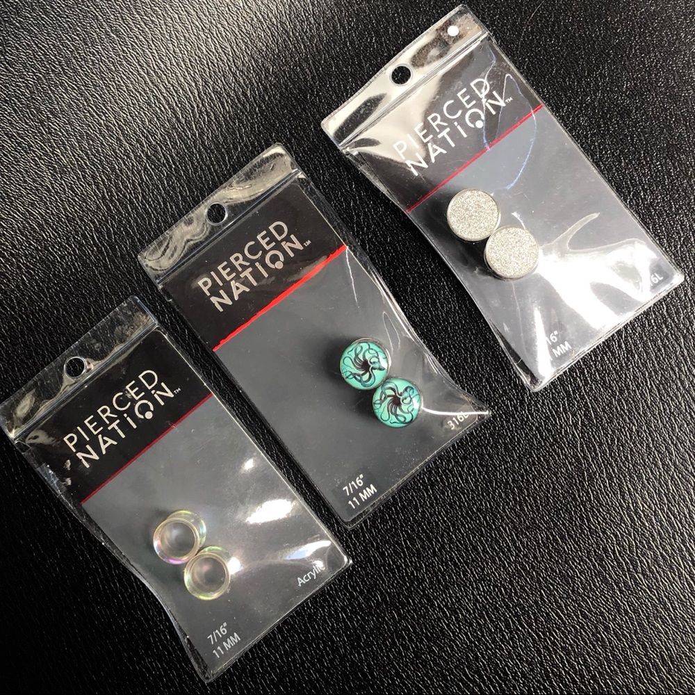 7/16” (11mm) Ear Gauge Spacer Bundle